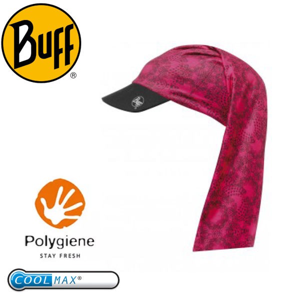 【BUFF 西班牙 花漾桃紅 COOLMAX頭巾帽】BF105848/排汗/抗UV/保暖/悠遊山水