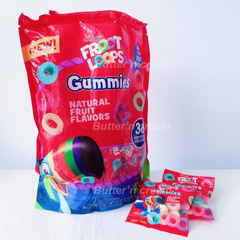 【奶油奶油】現貨 美國 Froot Loops gummies 水果圈圈軟糖 香果圈軟糖
