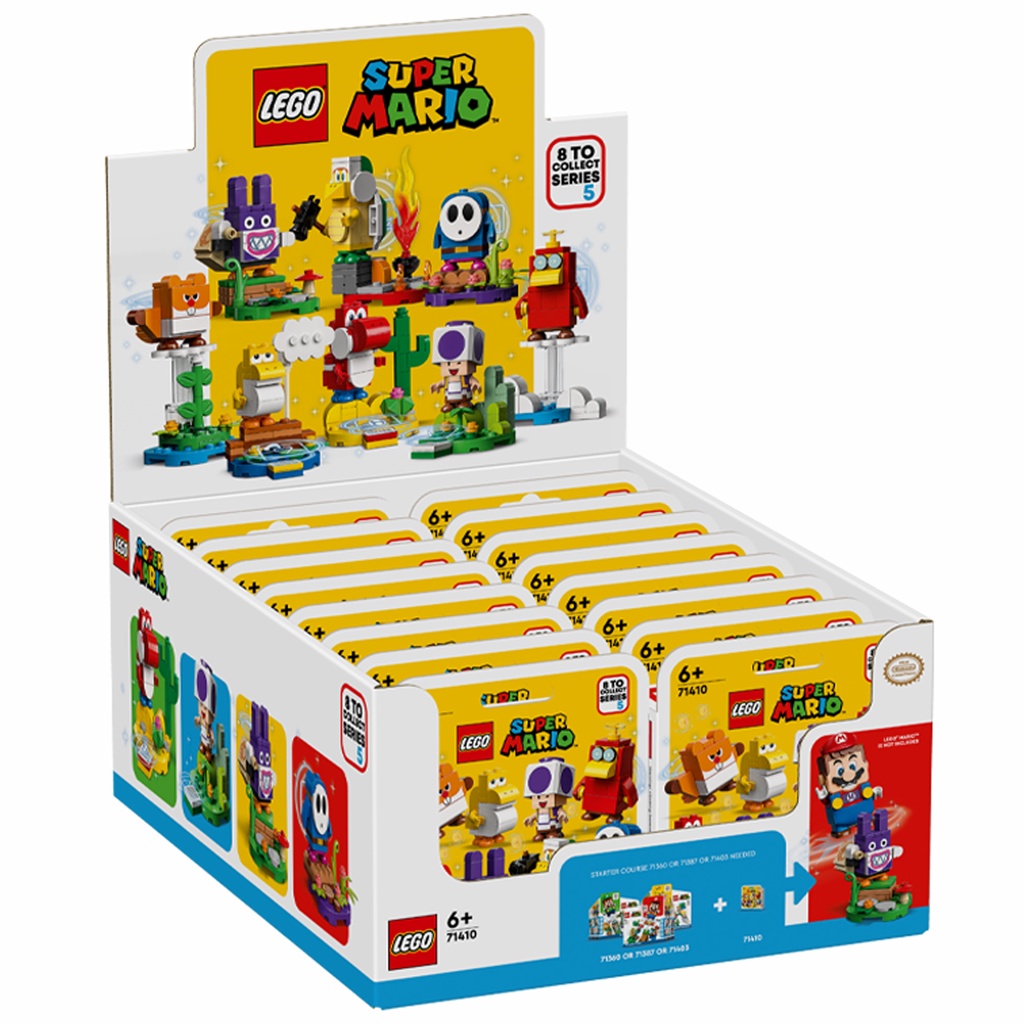 ［想樂］全新 樂高 Lego 71410 Super Mario 瑪利歐 超級瑪利歐 角色組合包 第 5 代 (一箱16隻) !!整箱不保證配率!!