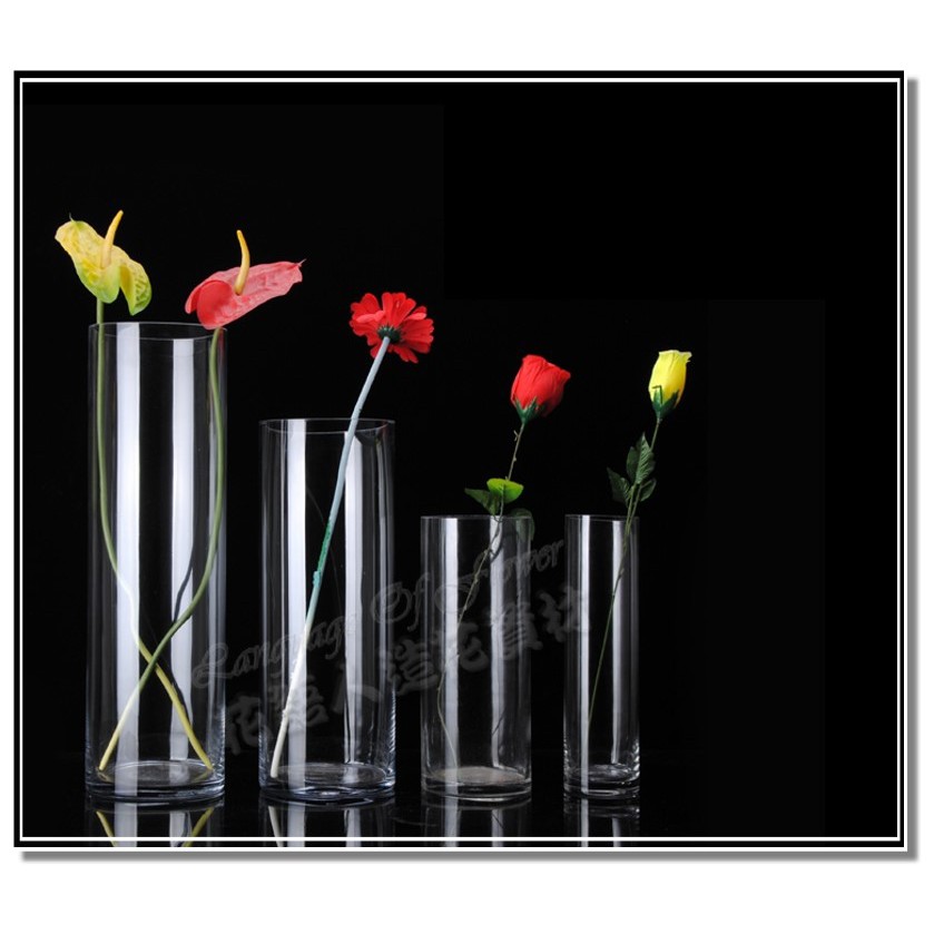 ◎花語人造花資材◎花瓶*圓柱形玻璃花器*花藝設計~餐廳~會場佈置(需更多量可通知更改數量)