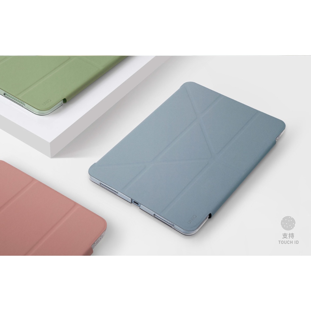 抗菌磁吸設計帶支架多功能極簡透明保護套 平板皮套 支架皮套 UNIQ Camden iPad Pro 11吋 (2021