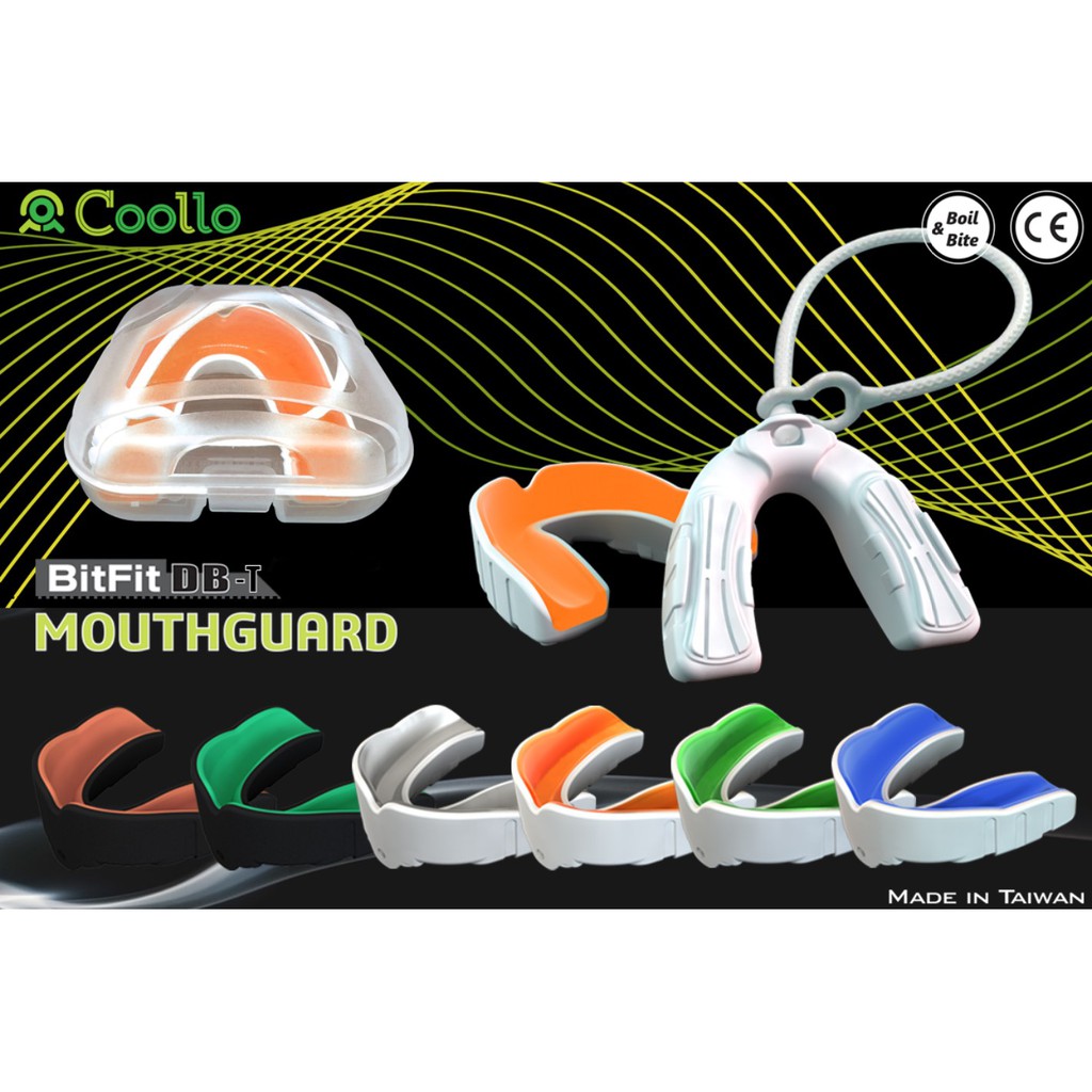 台灣製 谷樂Coollo 專業運動牙套護齒器-DBT兩用式牙套.可塑型護牙套雙層防磨牙EVA護齒套 🏉🤼‍♀️