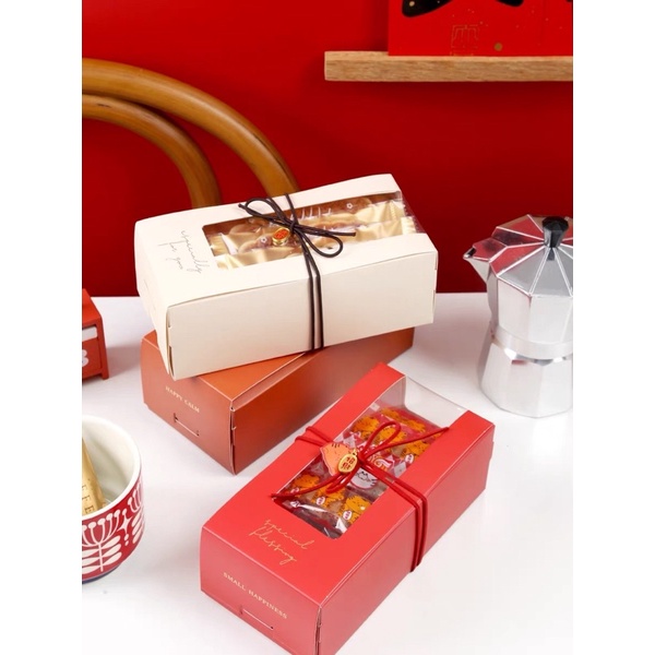 ➰唯。一➰開窗小盒子 新年糖果包裝盒 聖誕糖果包裝盒 糯米船包裝盒 堅果塔包裝盒 達克瓦茲包裝盒 瑪德蓮包裝盒 常溫禮盒