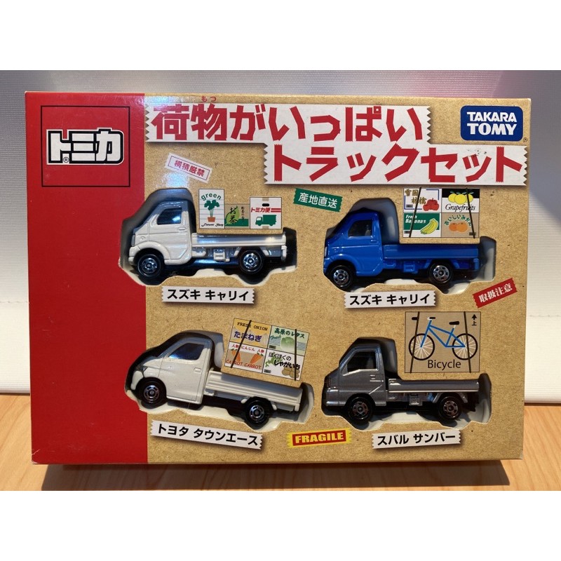 盒組新品 Tomica 荷物運搬車貨車suzuki Toyota Subaru 青菜車搬運車載運車set 蝦皮購物