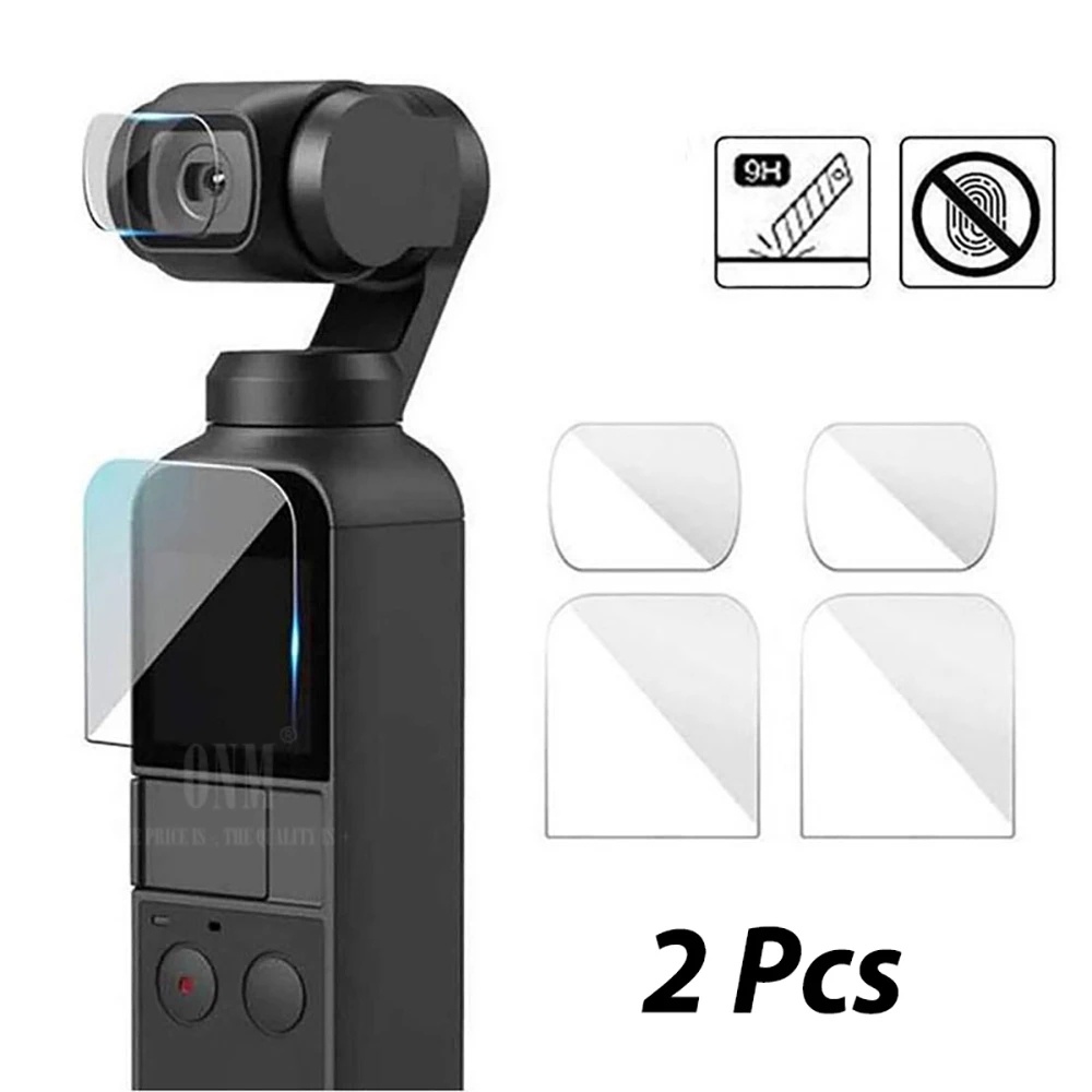 [免費運輸] 適用於 DJI Pocket 2 鋼化玻璃鏡片保護膜套裝 / Imbal 相機屏幕蓋防刮配件手機配件