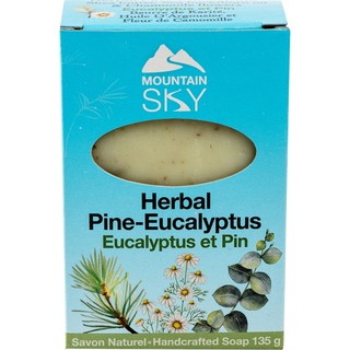 (賠本出清)加拿大原裝進口Mountain SKY手工精油潔顏皂 洗澡洗臉 (尤加利) 135g 類似布朗博士.伍斯博士