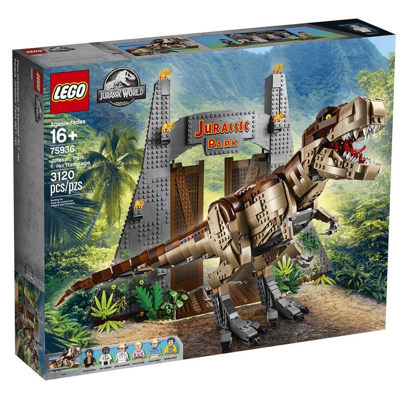 ＊宅配免運＊&lt;樂高老司機&gt; LEGO 75936 Jurassic-T. rex Rampage 侏羅紀世界 暴龍