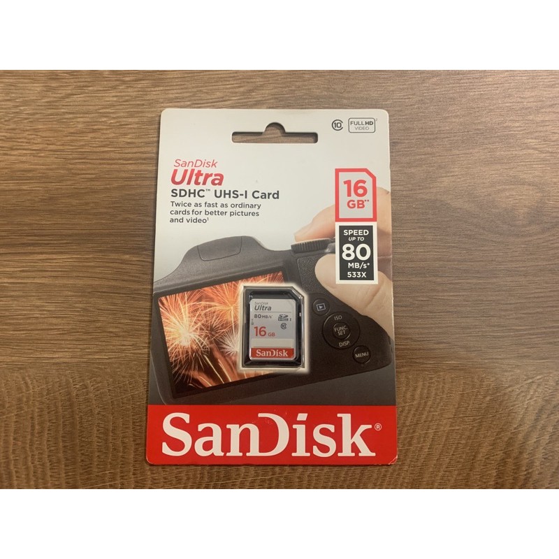 SanDisk Ultra SDHC 16GB 80MB