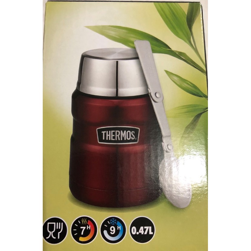 【全新現貨】THERMOS 膳魔師 不鏽鋼真空食物罐 保溫罐 悶燒罐(PA-3000) 附湯匙(1入) 真空罐