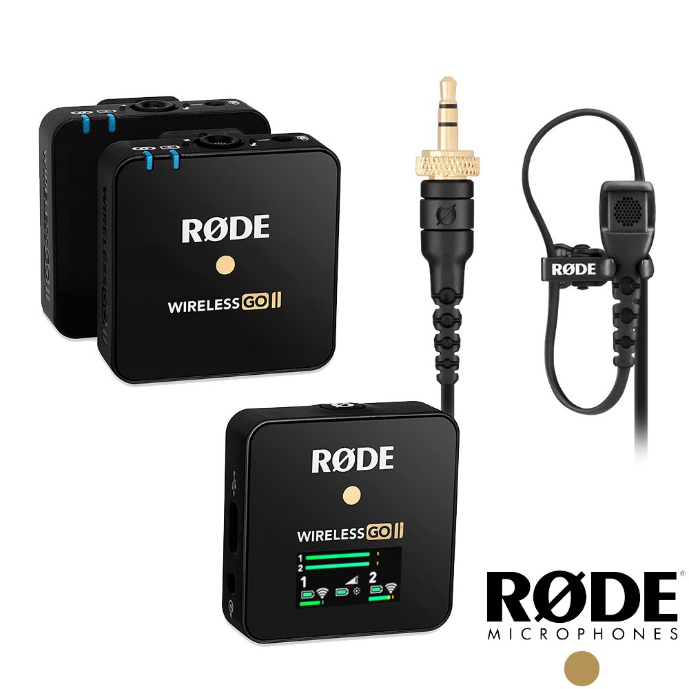 RODE WIRELESS GO II 2代 黑色無線麥克風1對2+Lavalier II領夾式小型 現貨 廠商直送