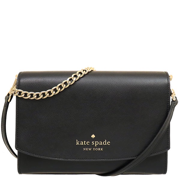 【美麗小舖】kate spade 黑色 防刮真皮皮革 WKR00119 手提包 側背包 斜背包~K92654 正品現貨