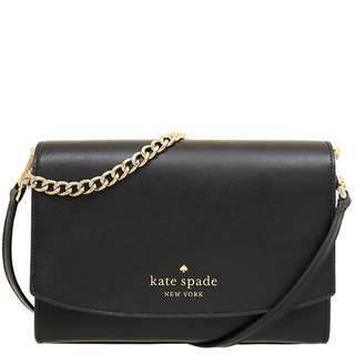 kate spade 手提斜背兩用包 防刮真皮皮革 側揹包 斜揹包 手提包 K92654 黑色(現貨)