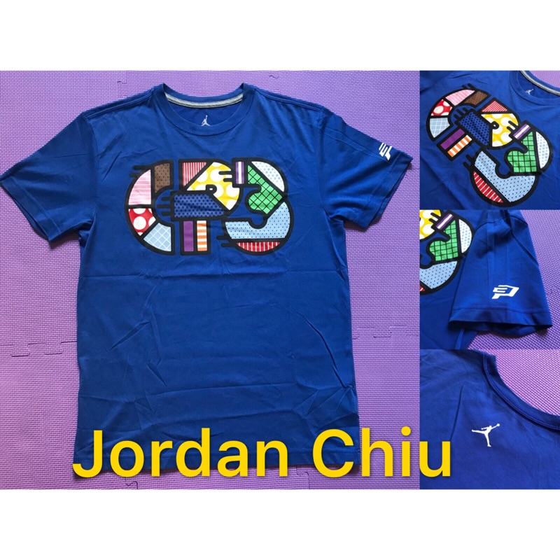 二手 Nike Air Jordan CP3 dri-fit 藍 圖騰