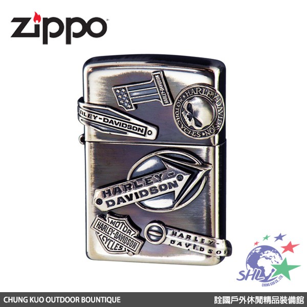 Zippo 打火機 Harley Davidson 仿古銀限量版 / 四面加工 / HDP-63(ZP579) 【詮國】