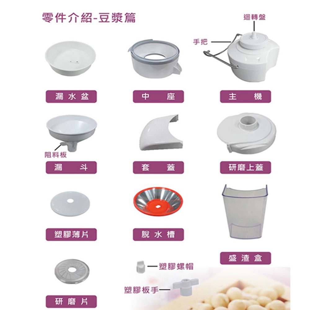 【配件賣場】鳳梨牌 - 專業級蔬果榨汁機 (GR-301L/CL-010)配件