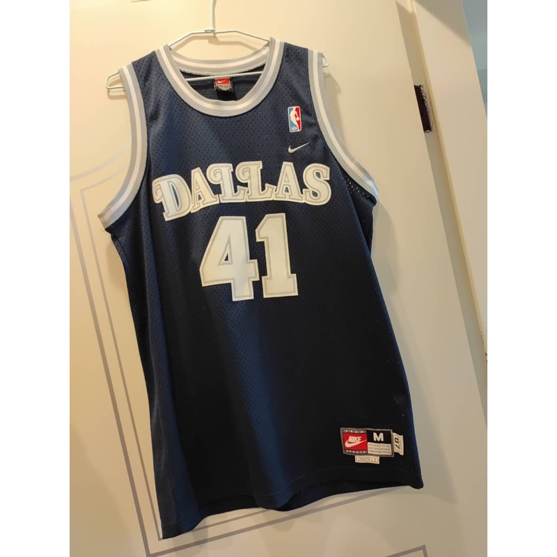 Dirk Nowitzki Dallas Mavericks jersey球衣swingman Nike M號小牛獨行俠