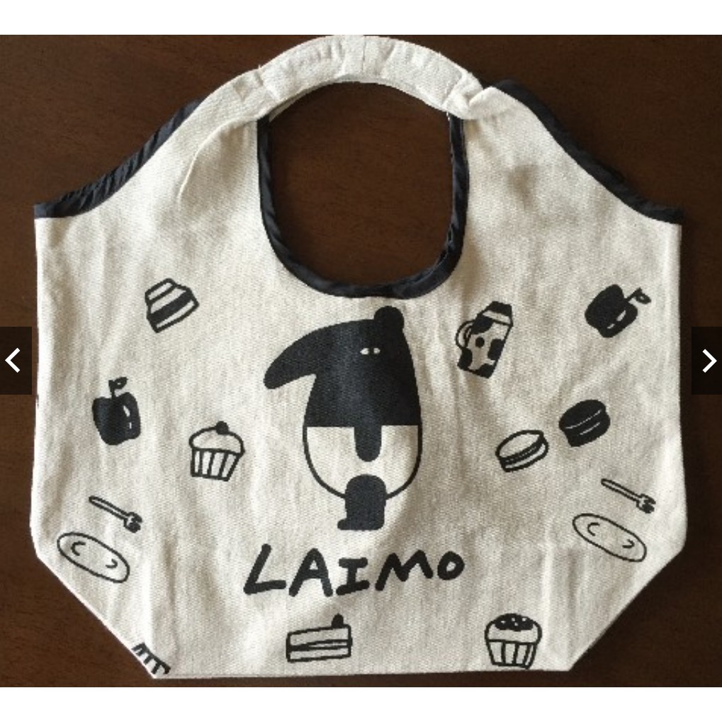 （日本限定）已絕版_LAIMO JAPAN 日本正版 Cherng 馬來貘 棉質 手提包 手提袋