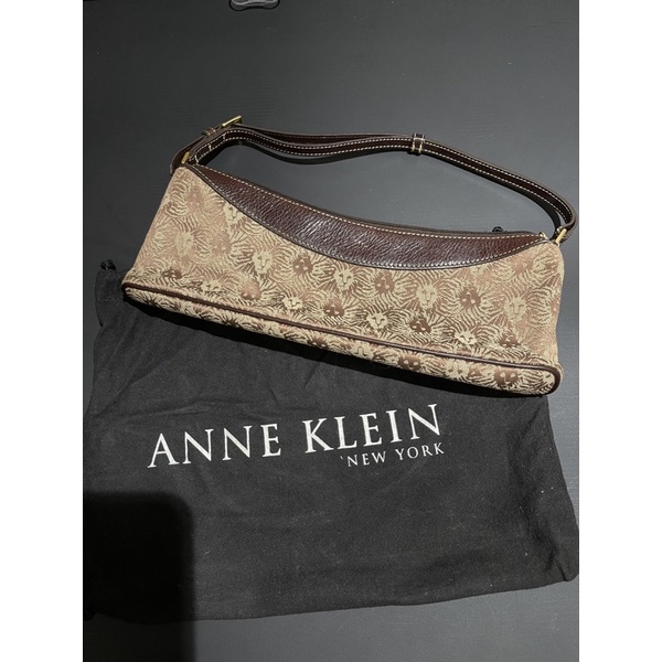 《輕奢區》二手正品【ANNE KLEIN】金棕圖騰晚宴包、腋下包、手提包