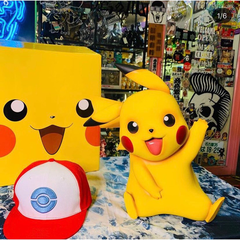 🔥新商品入荷🔥現貨 皮卡丘 等身大搪膠 店頭物 寶可夢 神奇寶貝 Pokémon GO 等身大 軟膠 Pokemon