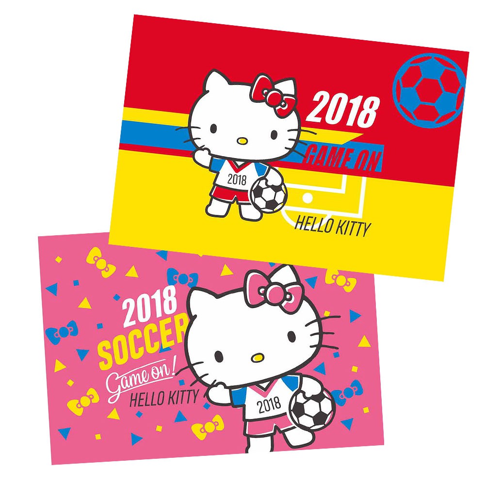 HELLO KITTY 2018世足 枕頭套2入 枕頭套 卡通枕套 美式信封枕 正版授權 台灣製造