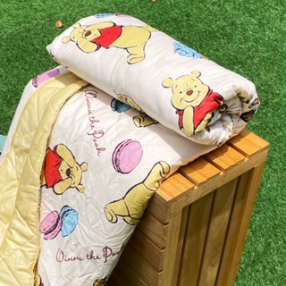 戀家小舖 臺灣製涼被 小熊維尼 甜點馬卡龍 5X6尺涼被 100%精梳棉 雙人涼被 四季被 雙人 迪士尼