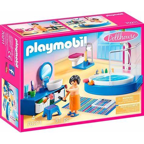 【宅媽科學玩具】P70211 有浴缸的浴室