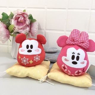 米奇 米尼 達摩 玩偶 和風布 招福 兩件組 日本代購 迪士尼 disney 療育 交換禮物