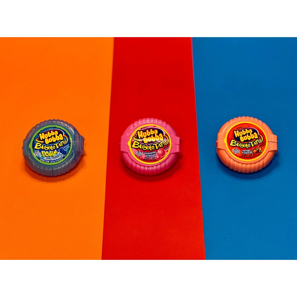★零食王 SnacKing 👑★ 🍬Hubba Bubba Bubble Gum Tape 泡泡糖膠帶口香糖 114g🍬