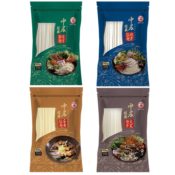 中農經典-北方拉麵/家常勁麵/大寬麵片/蛋黃拉麵