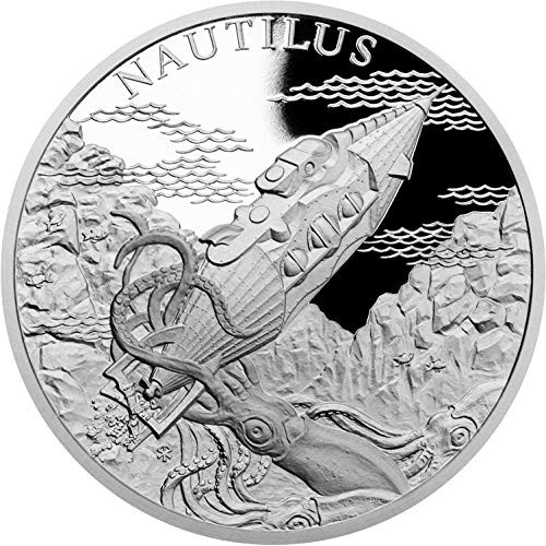 預購 - 2018紐埃-儒勒凡爾納神奇世界-鸚鵡螺號-1盎司銀幣