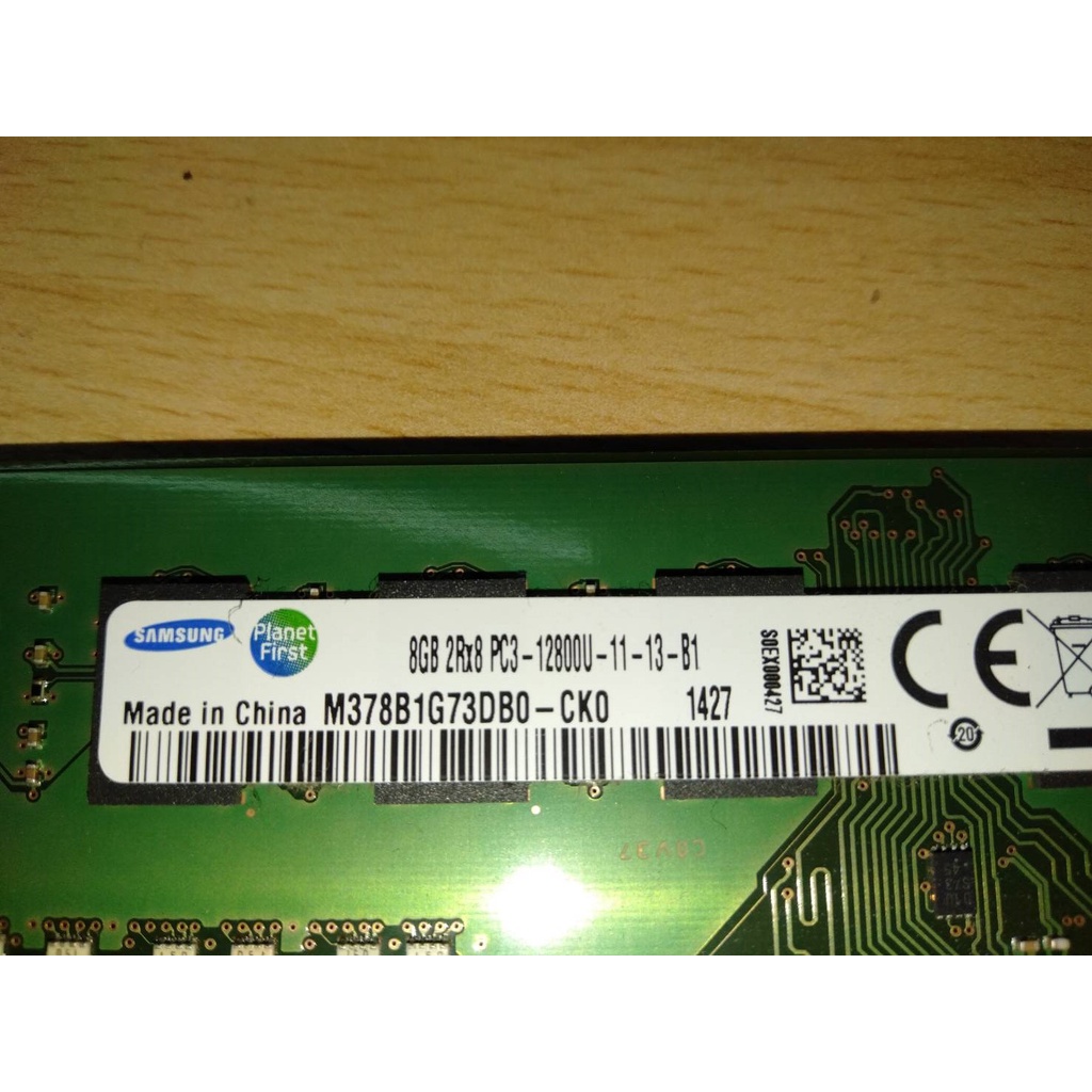二手 三星 Samsung DDR3 8GB 2Rx8 PC3-12800U 桌機雙面記憶體