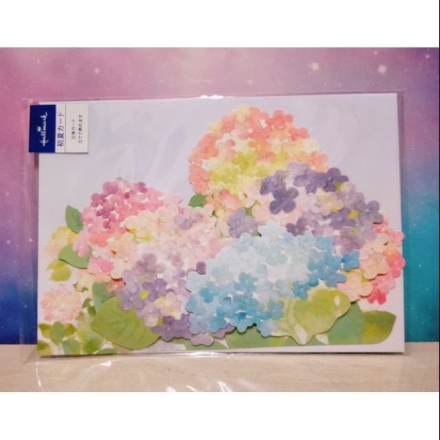 日本loft 郵便局紫陽花立體卡片 蝦皮購物