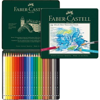 德國FABER-CASTELL輝柏 Artists 專家級 綠盒 水性色鉛筆-24色
