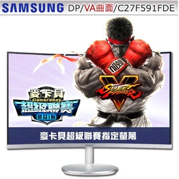 SAMSUNG 三星 C27F591FDE 27型 VA曲面寬螢幕 附HDMI線