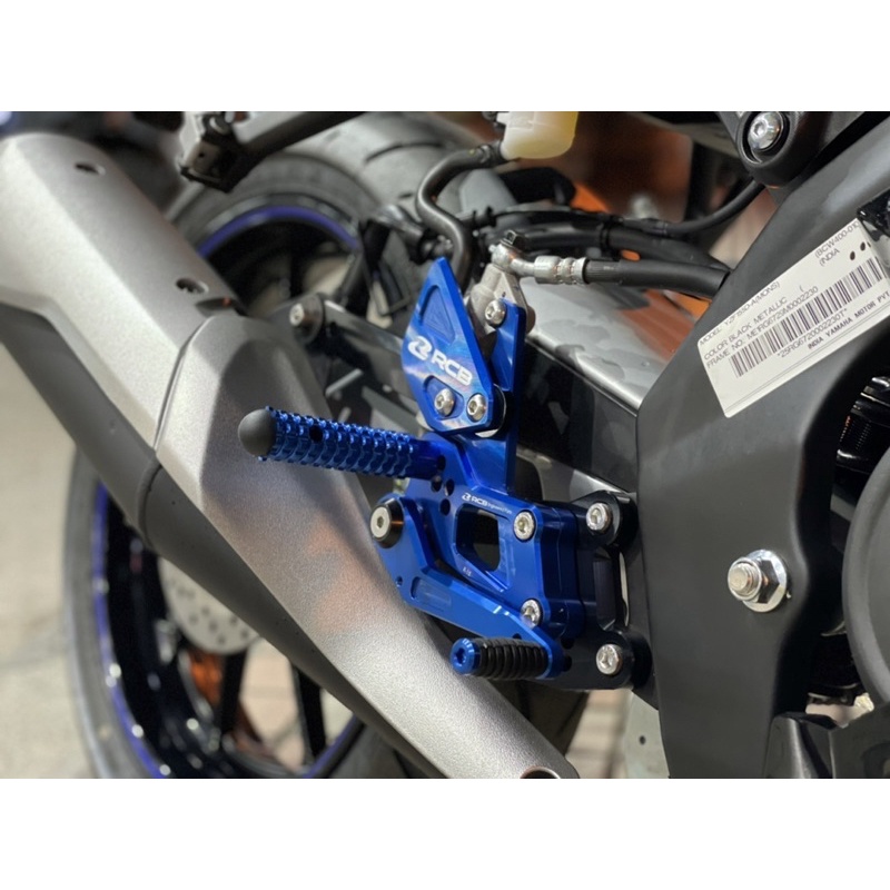 『XZ』RCB S2鋁合金腳踏後移 R15/R15V3/R15V4/MT15 用 藍色
