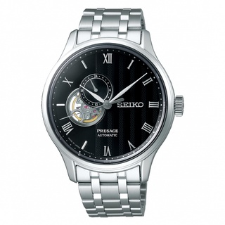 【SEIKO】PRESAGE 黑麵鏤空機械錶 42mm SSA377J1 4R39-00W0D 台灣公司貨SK022