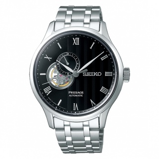 【SEIKO】PRESAGE 黑面鏤空機械錶 42mm SSA377J1 4R39-00W0D 台灣公司貨SK022