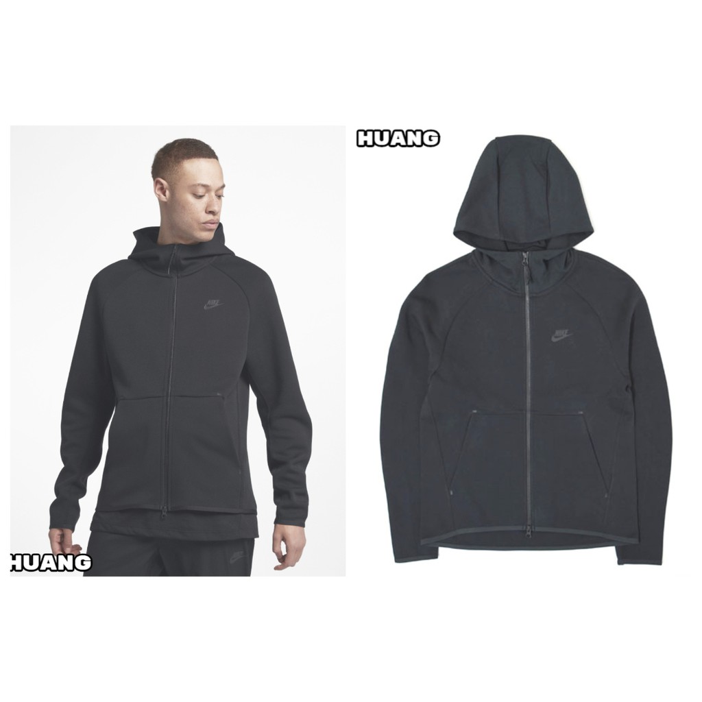 NIKE NSW TECH FLEECE 太空棉連帽外套 黑魂