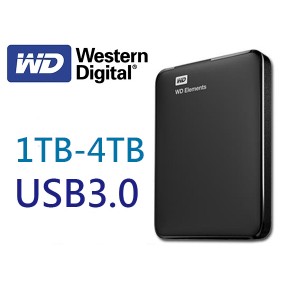 促銷 附發票 WD Elements 1T 2T 4T 5T 2.5吋 行動硬碟 USB3.0 2年保 WESN