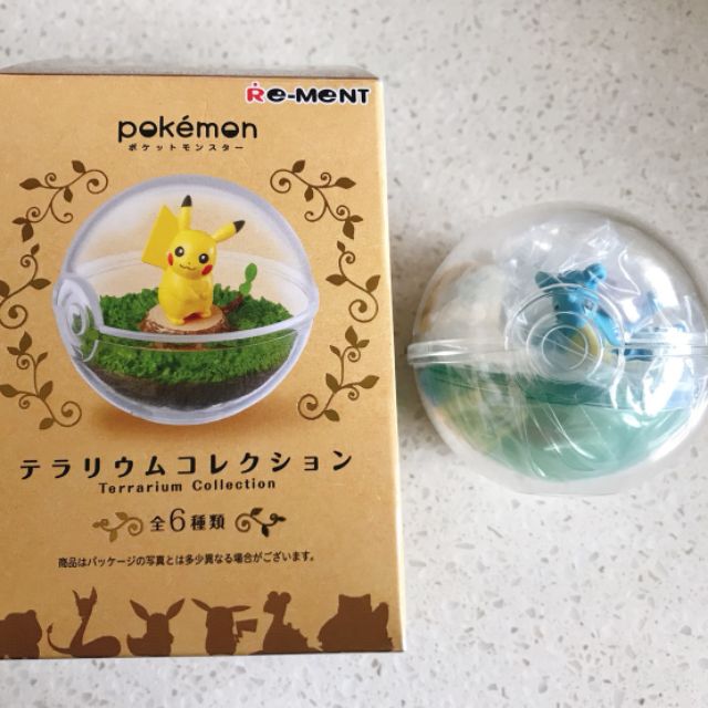 神奇寶貝 寶可夢 Pokemon 日本扭蛋公仔 乘龍 透明 生態球re-ment