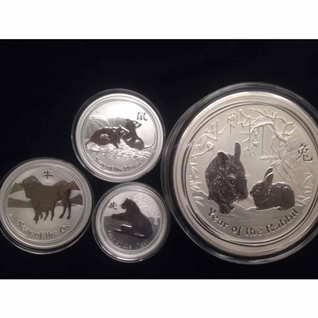 澳洲十二生肖紀念銀幣      2011兔年生肖銀幣1公斤