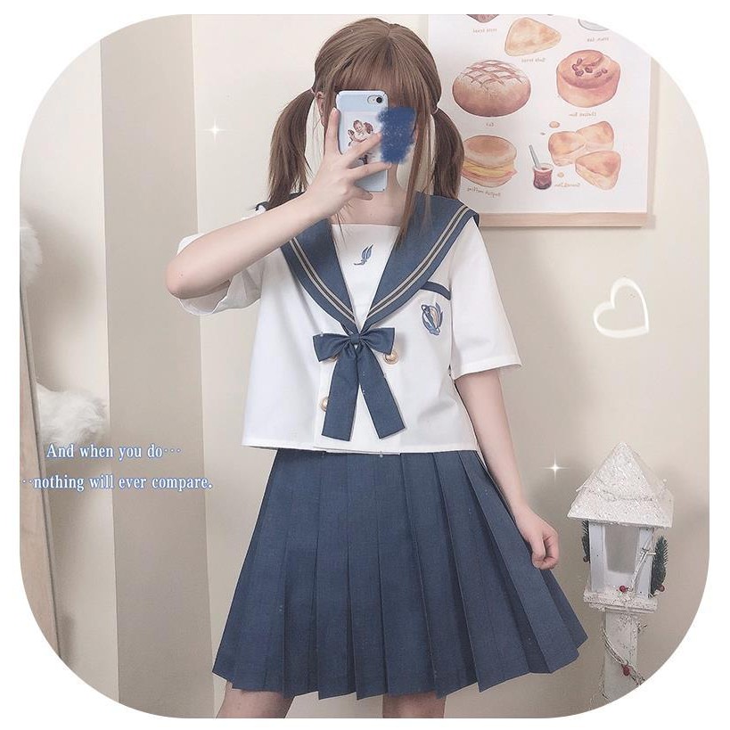 夏季jk套裝 狐狸星海 金二本正統jk制服原創水手服夏服中間服學院風校服學院風jk套裝 蝦皮購物