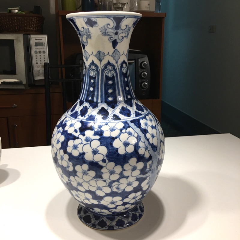 現貨）藍色古董花瓶| 蝦皮購物