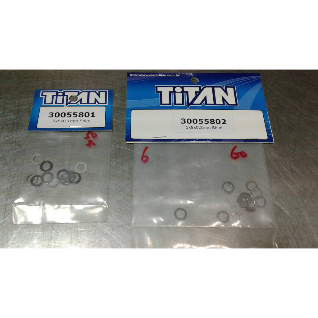 TiTAN 30055801 30055802 墊片 5X8X0.1mm  0.2mm