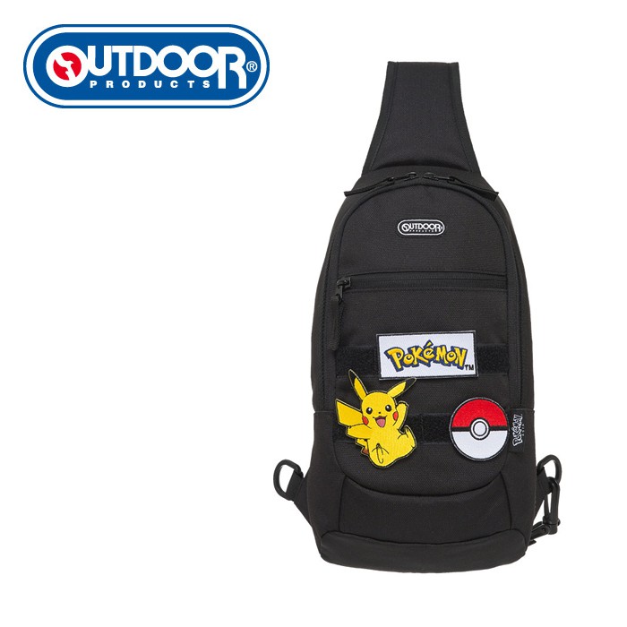 OUTDOOR Pokemon 聯名款 訓練家系列 單肩包 黑色 ODGO20C06BK 單肩後背包 胸包