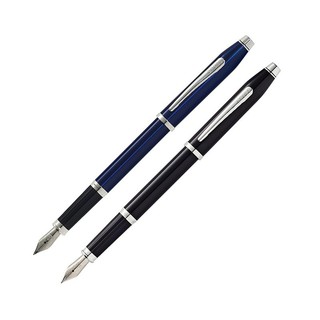 CROSS 高仕 Century II 新世紀 黑亮漆/藍亮漆白夾鋼筆(AT0086-102/103)