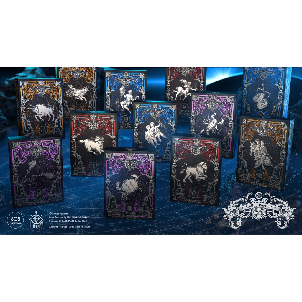 Fun Magic 12星座牌808星座牌12星座撲克牌12星座撲克牌十二星座牌十二星座撲克牌 蝦皮購物