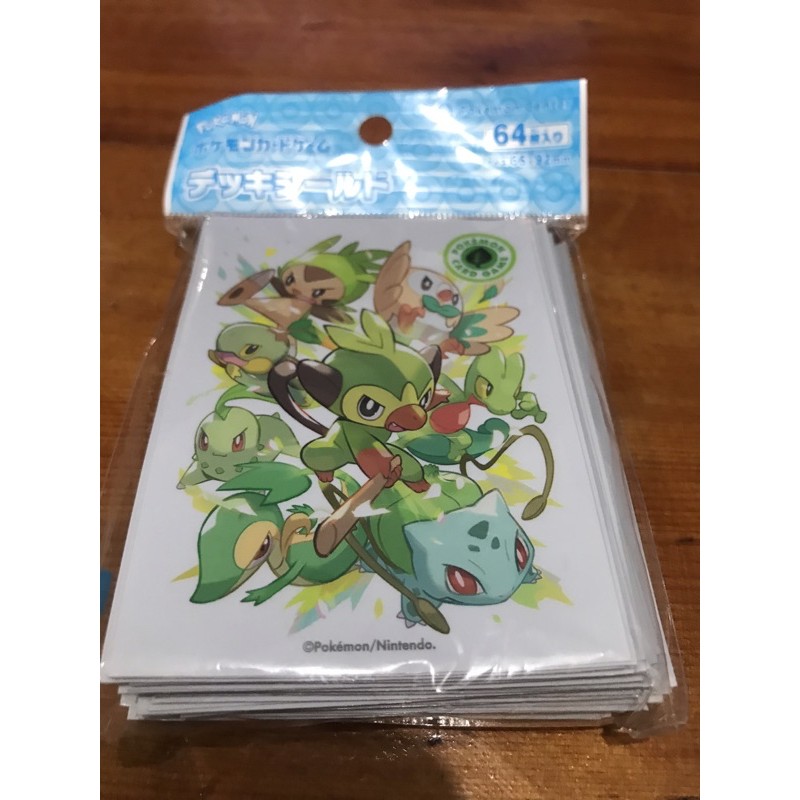 寶可夢中心ptcg 卡套御三家 草系 蝦皮購物