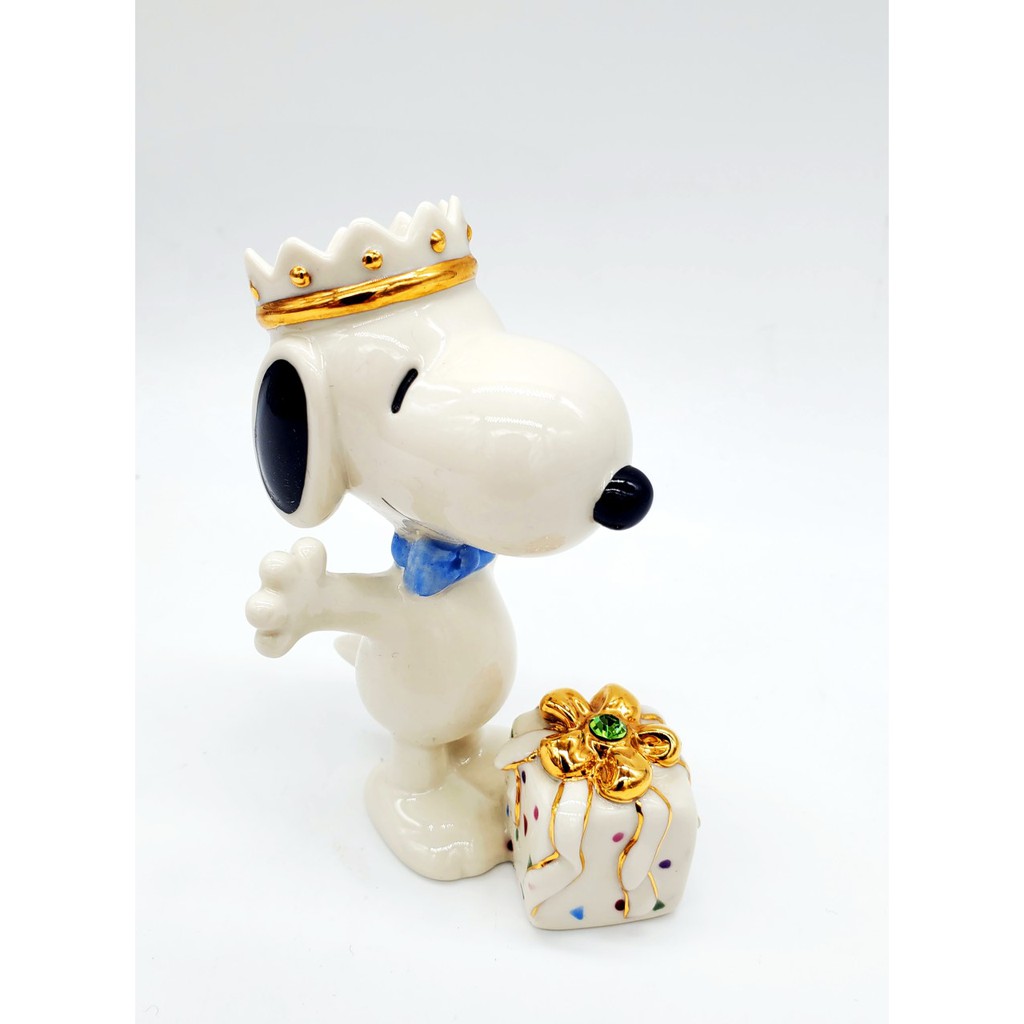 [蝦皮最低] 現貨出清 Snoopy 生日史努比陶瓷 裝飾人偶公仔 擺飾 美國品牌Lenox絕版(wei7763下標)