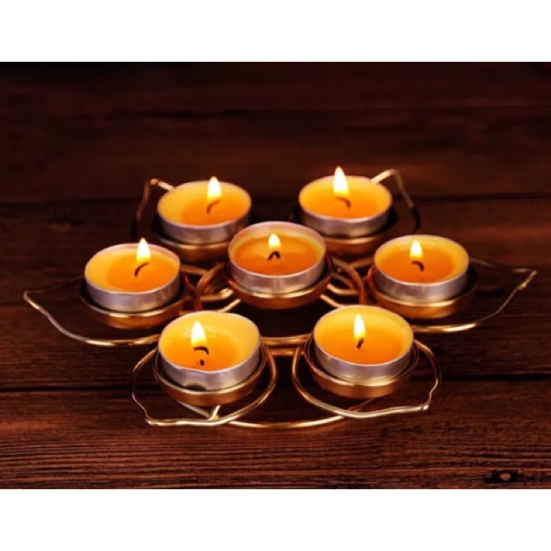佛教 拜拜 供桌 神桌 用品 七星 梅花 酥油燈 蠟燭 燭台 燈座 點燈 燈架 蓮花